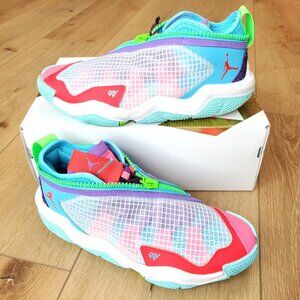 Nike Air Jordan Why Not .6 Childhood White Red Blue Mens Size 9 DO7189-100
